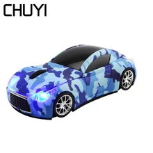 Беспроводная мини-мышь новая камуфляжная синяя Автомобильная форма мыши спортивная крутая оптическая мышь компьютерная игровая мышь для ПК ноутбука Macbook Pro
