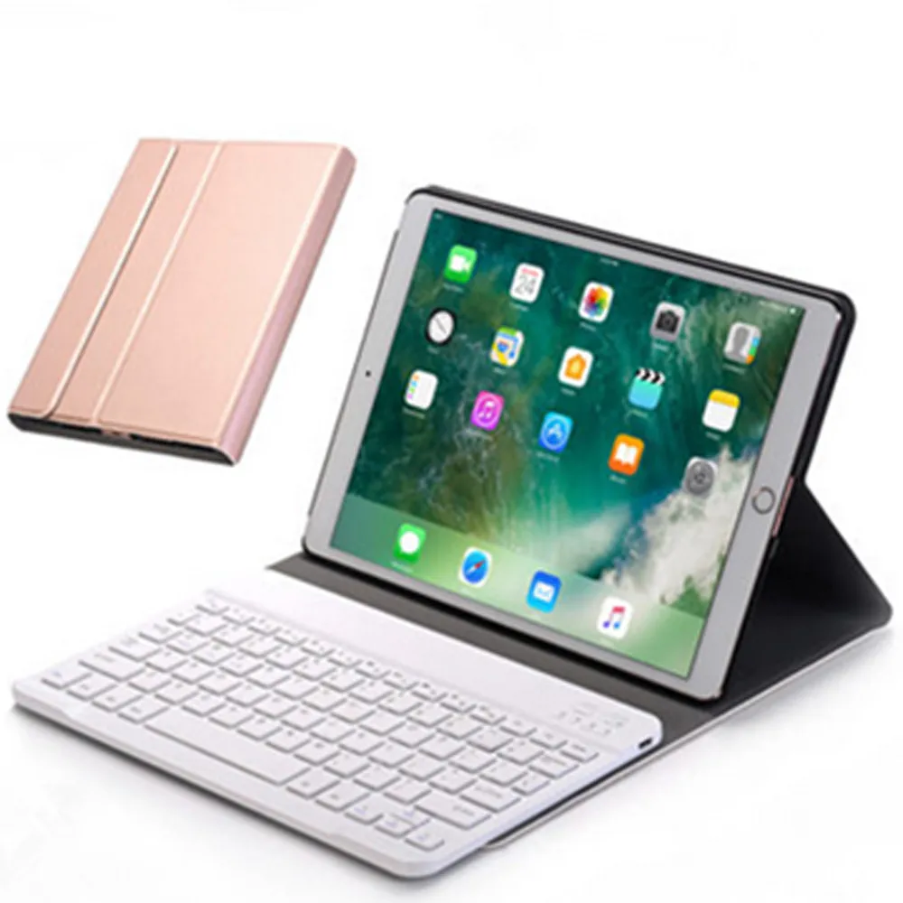 Кожаный чехол для Apple iPad Pro 10,5 Беспроводной Bluetooth клавиатура+ Тонкий Smart Folio стоять кожаный чехол J02T