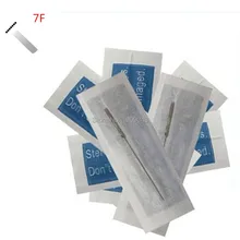O Envio gratuito de 100 Pçs/lote 7F Maquiagem Permanente descartável sobrancelha Agulhas de tatuagem para máquina de Tatuagem Tradicional