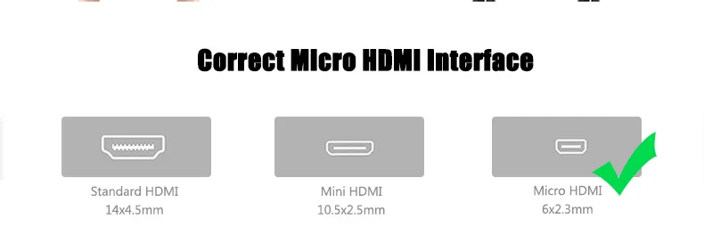 Vention Micro HDMI к HDMI кабель позолоченный HDMI 1,4 V 3D 1m 1,5 m 2m высококачественный hdmi-кабель, адаптер для планшета HDTV камеры