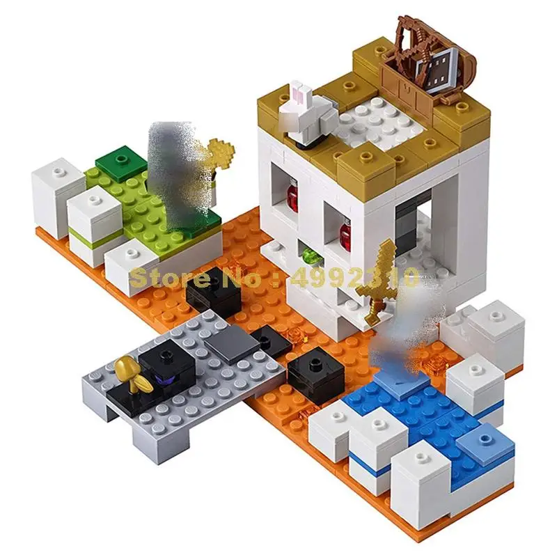 

222pcs my world the skull arena bunny building block 21145 Bricks Toy