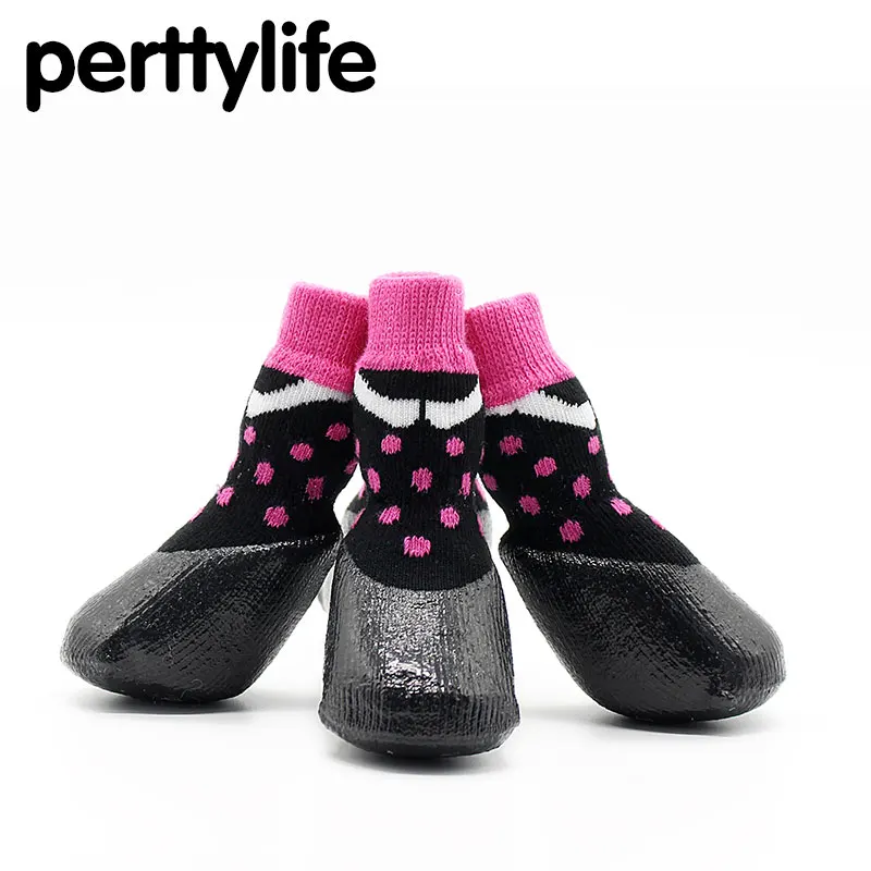 PERTTYLIFE Big Dog Non slip Waterproof Socks Indoor and Outdoor General