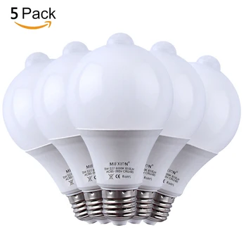 

5PCS Light Control LED Lamp+PIR Motion Sensor LED Bulb Auto Infrared Sensor LED Energy Saving Bulbs for Stairs Hallway Lighting