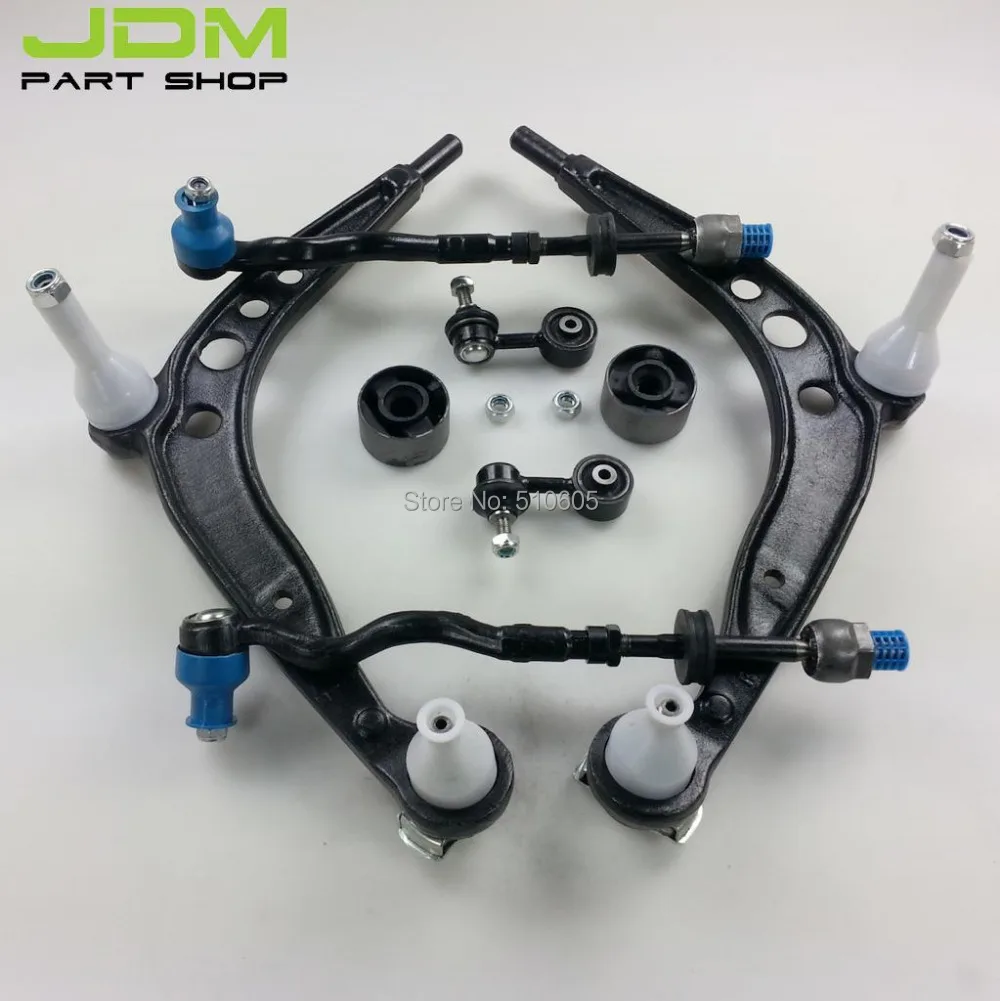 Front Control Arm, Tie Rod, End Link Kit FOR BMW 318i, 323i, 325i, 328i