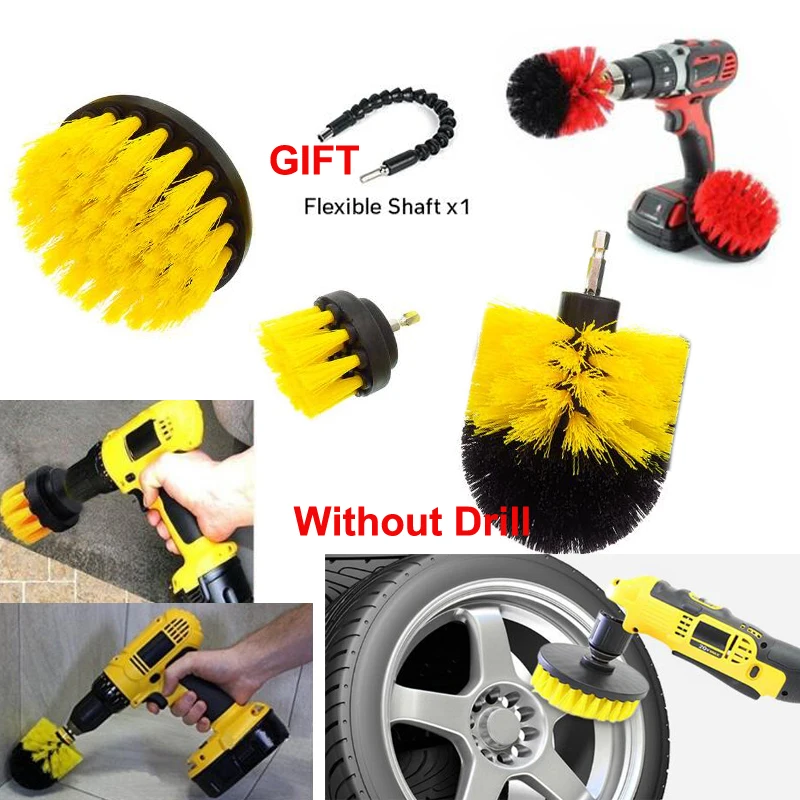 New Arrival Stiff Bristle Electric Drill Ball Shaped Brush Plastic Wire
