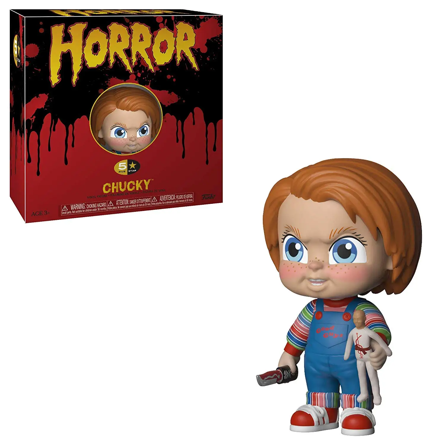 

Funko 5 Star Official Horror Movies: Child's Play - Chucky Vinyl Action Figure Collectible Model Toy with Original Box