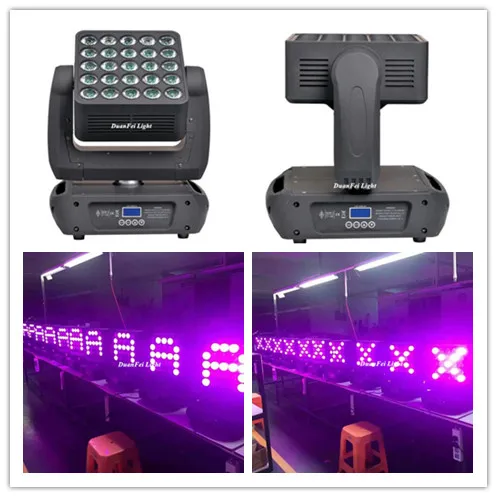 

2pcs+flycase led dmx moving head 25pcs RGBW 12w led matrix wash beam Lyre LED Blinder Moving Head 25x12w