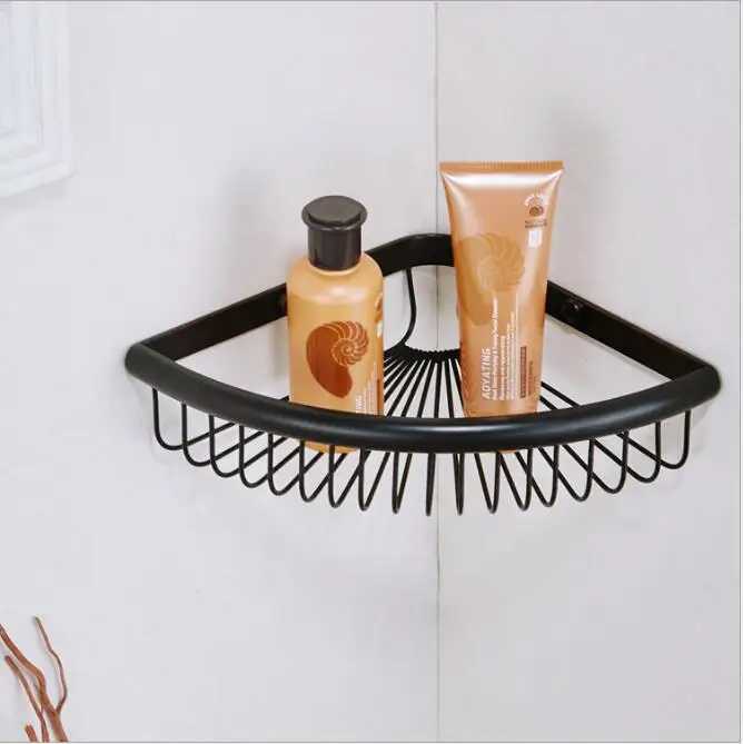 Bathroom basket shelf antique copper one tie bathroom corner shelf