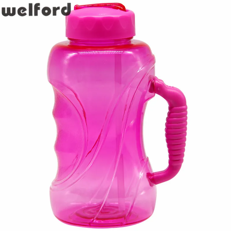 1500ML Large Capacity Water Bottle with Straw and Handle Leak proof Cap