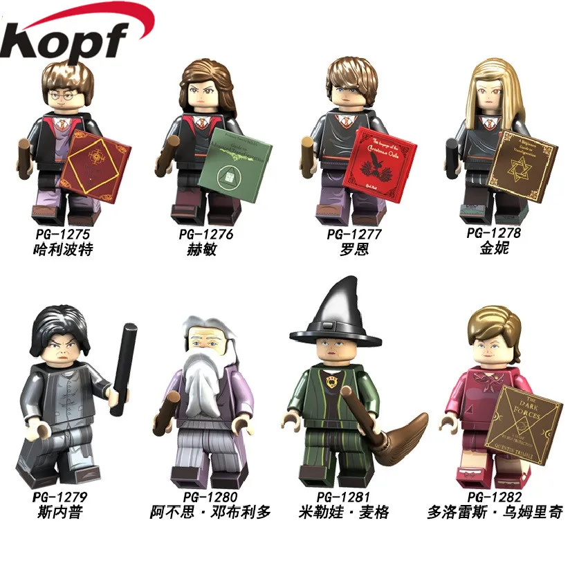 

Logoings Figures Building Blocks Harry Potter Hermione Ron Ginny Snape Ninjagoed Collection Bricks Toys For Children PG8133