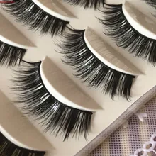 Hbzgtlad новые 5 пар Роскошные 3D накладные ресницы крест натуральные длинные ресницы макияж