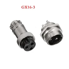 1pcs GX16 Circular Connector Aviation Socket Plug GX16-2/3/4/5/6/7/8/9 Pin Male & Female Diameter 16mm Wire Panel Connector