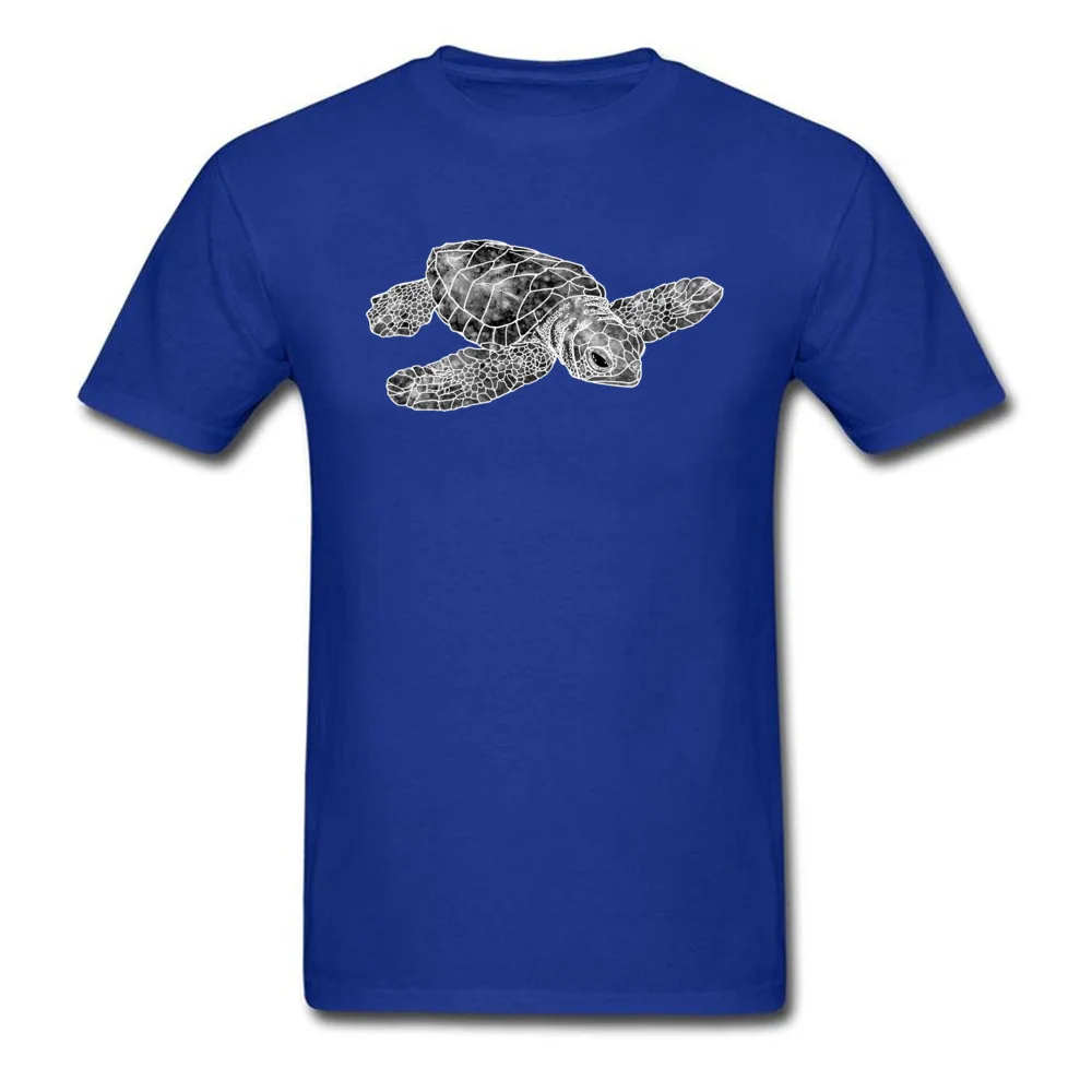 Watercolor Sea Turtle - Black And White_blue