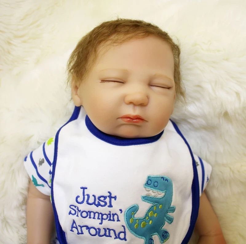 

20" girl doll reborn Real sleeping newborn babies children silicone vinyl baby newborn dolls kids gift bebe alive bonecas reborn