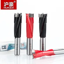 HUHAO 1pc 10mm-18mm wood drill bit 70mm length router bit row drilling for boring machine Gang drills for wood Carbide endmill