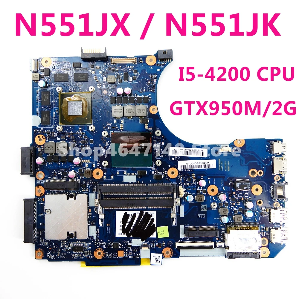 Материнская плата N551JX модель GTX950M/2G для ASUS G551JW N551J G551JK N551JW G551JX N551JK