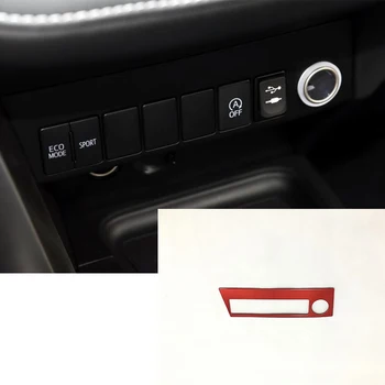 

For Toyota RAV4 2016 2017 accessories ABS Plastic Red interior Car cigarette Lighter Cover Trim Decoration Car styling 1pcs