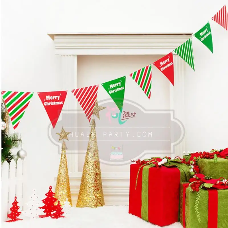 Aliexpress com Buy New Color Pennant Merry Christmas  