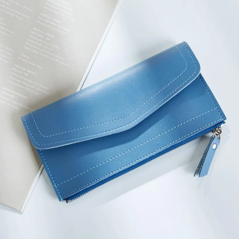Women Wallet Purse Female Long Wallets Vintage Pouch Handbag For Women Coin Purses Solid Card Holder Portefeuille Femme 