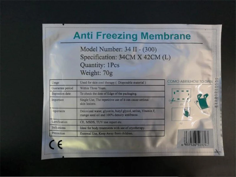2019 Best Quality Antifreeze Membranes Freeze Fat Pad Cryo lipolysis Slimming  Anti-cooling