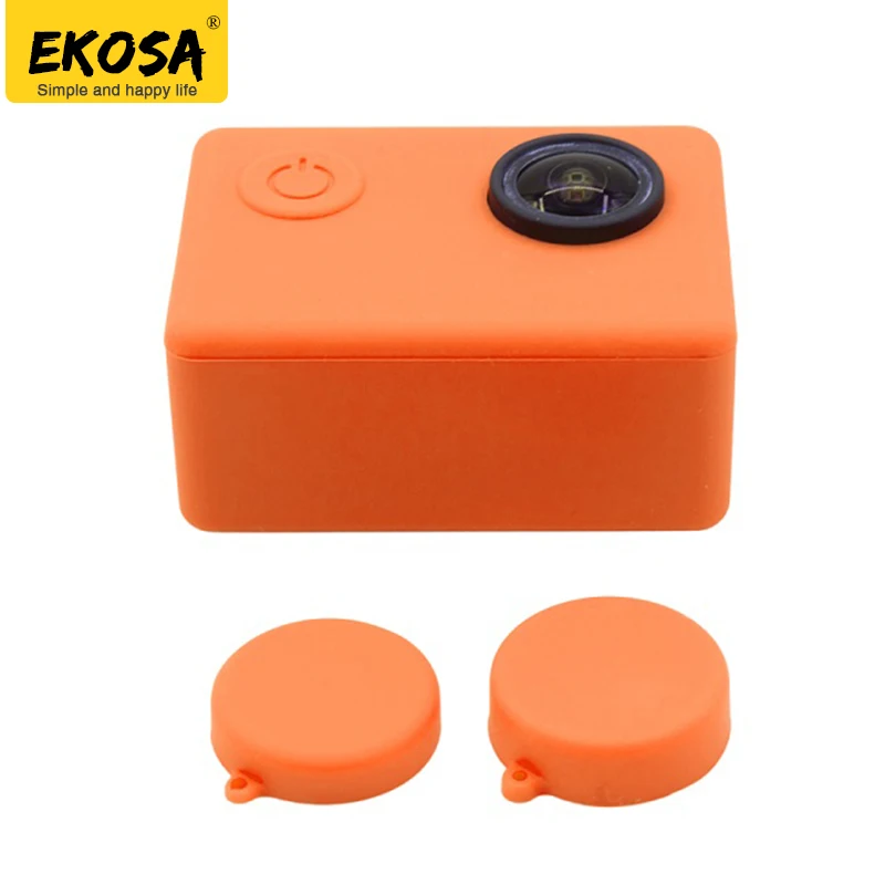 

EKOSA Silicone Case for sjcam sj4000 sj5000 Protective Cover Dirtproof Rubber Soft Bag Sport Action Camera For sjcam accessories
