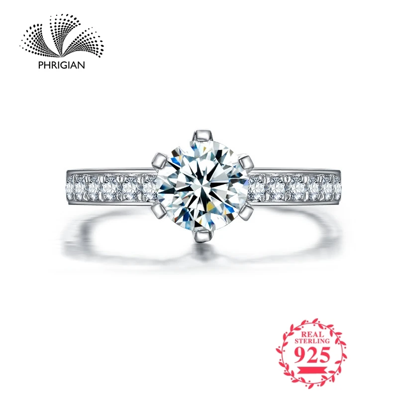 

Sona NOT FAKE Fine Engraving Ring S925 Sterling silver Diamond Custom ring Marry me ring 925 carat clarity