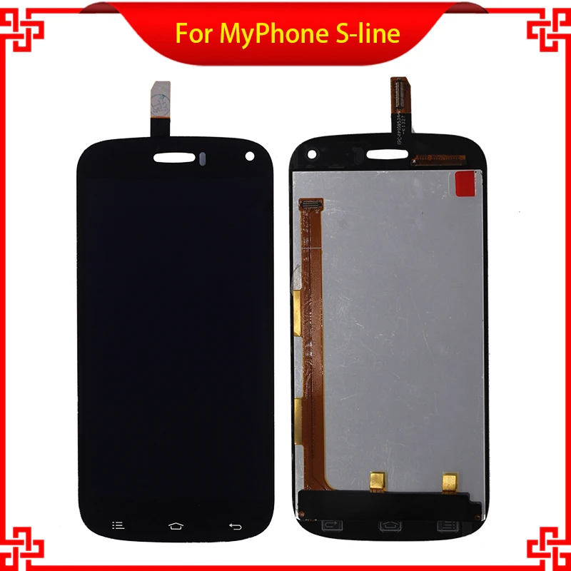 

5PC/Lot 100% Tested LCD Display Touch Panel For MyPhone S-line  Touch Screen Black Color Mobile Phone LCDs Free Shipping