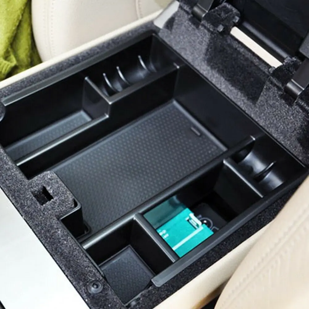 For Jaguar XF 2009-2015 Organizer Box Center Console Armrest Storage Holder Tray