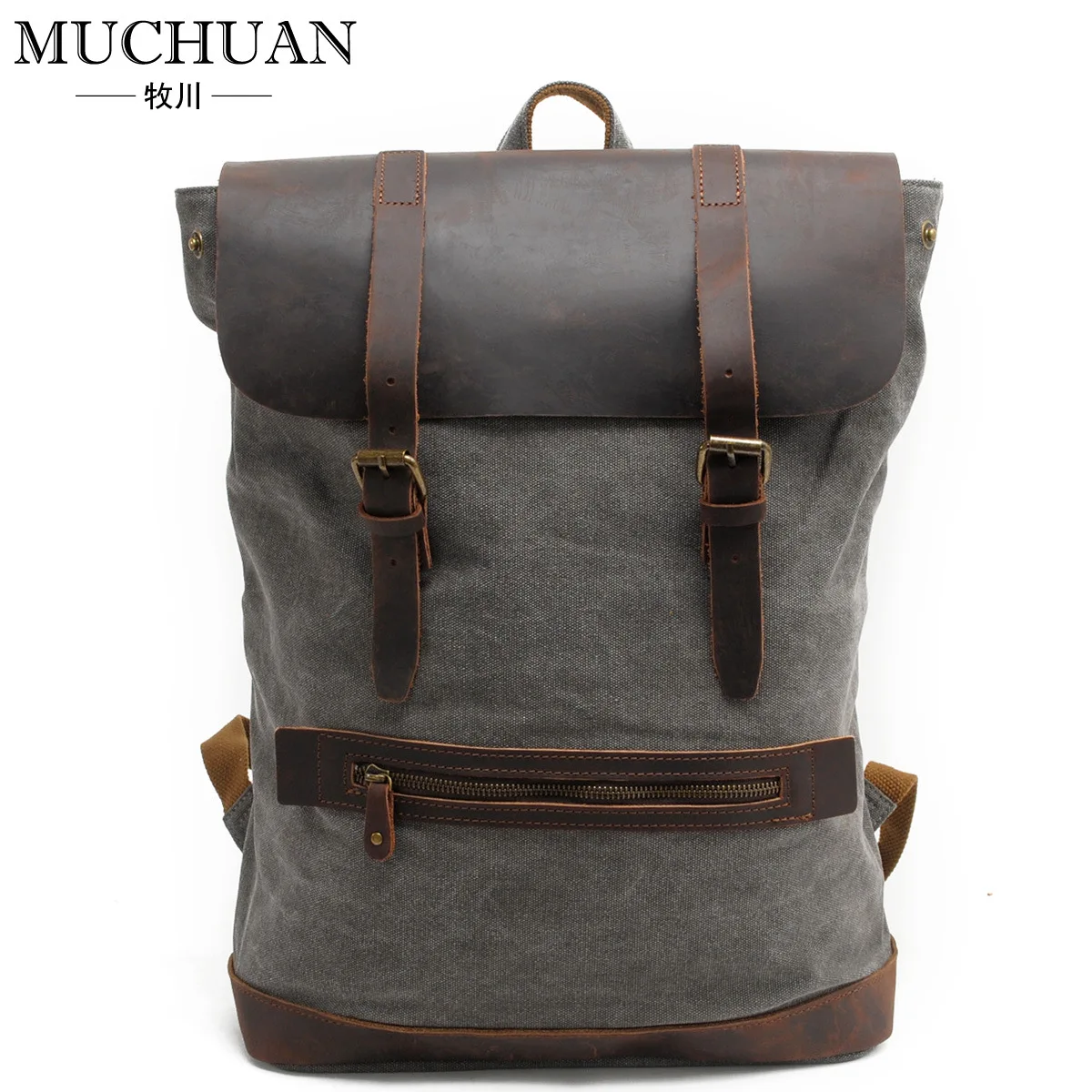 

2018 New Teenager Student Backpacks Canvas Casua Solid Simple Flap Teenagers Vintage Mochila Casual Rucksack Travel Daypack