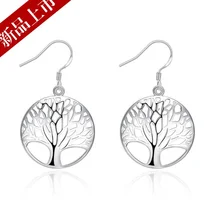 Ограниченная серия, модные оптовые продажи, 925 ювелирные изделия, серьги для женщин, дерево лифер, серьги, дизайн, сделай сам, Кристалл из Swarovski