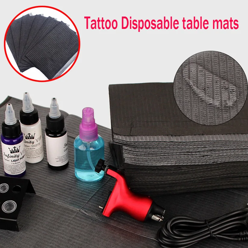 

125pcs/box Tattoo Table Pat 33*45cm Disposable Tattoo Mats Double Layer Sheets Tattoo Cleaning Wipes Waterproof Tattoo Supplies