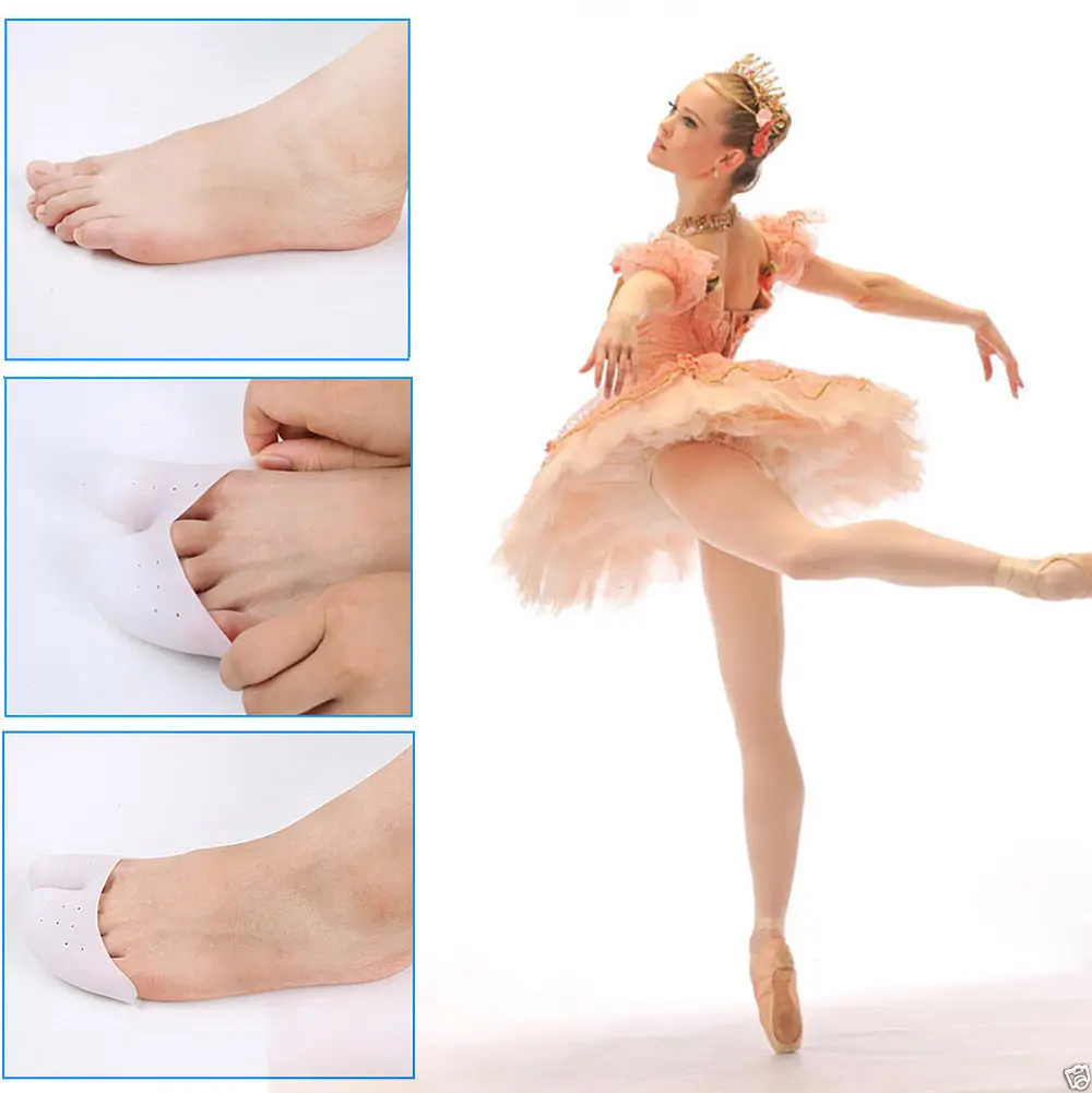 1 пара, цвет кожи/Белый, силиконовые стельки, гелевая подушечка, защита от стресса, корректор для ухода за ногами, разделители пальцев, крышка для балета