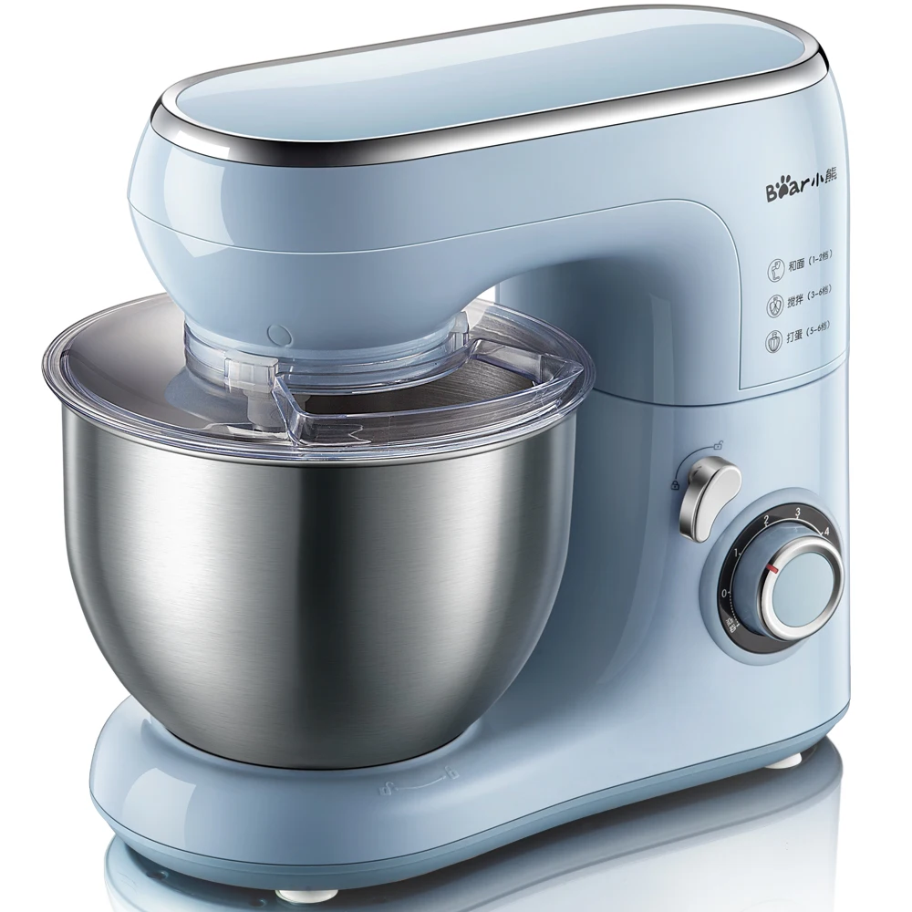 220V Bear Electric Dough Mixer 5L Full-automatic Food Mixer Cream Egg Beater Food Blender For Lady Gift Kitchen Stand Mixer