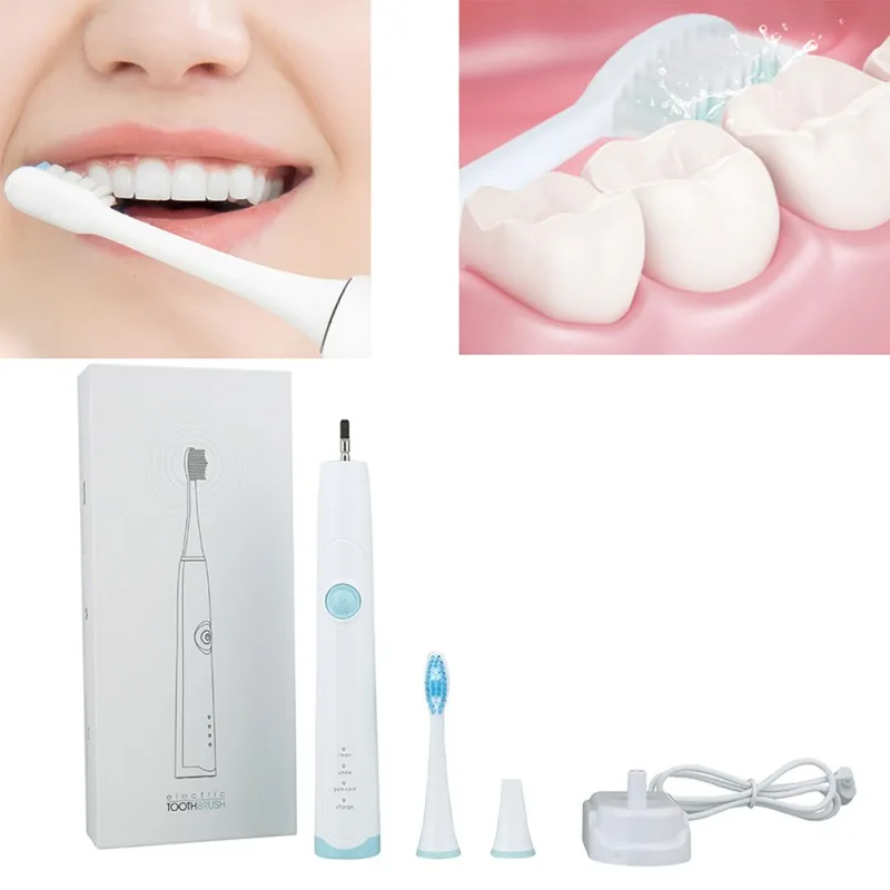 

Electric Toothbrush Cleaning Modes USB Charging Power Tooth Brush Waterproof Portable Toothbrush