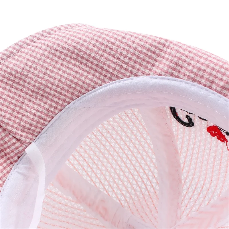 Mesh Bunny Baby Hat Breathable Soft Kids Hat Boys Girls Summer Sun Cap Wide Brim Lace Up Baby Hat With Ears Baby Girls Clothing (2)
