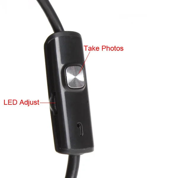 Мини USB камера 7 мм инспекционная труба 1 м 2 м эндоскоп Водонепроницаемая змея трубка с 6 светодиодный бороскоп для Android телефон ПК дропшиппинг