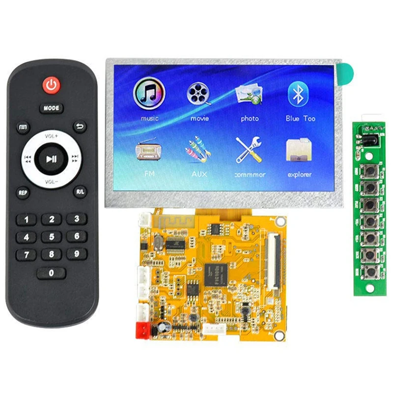 5V Lossless Bluetooth 4 3 дюймов Lcd декодер Dts Flac Ape Ac3 Wav Mp3 плата декодирования|Операционные