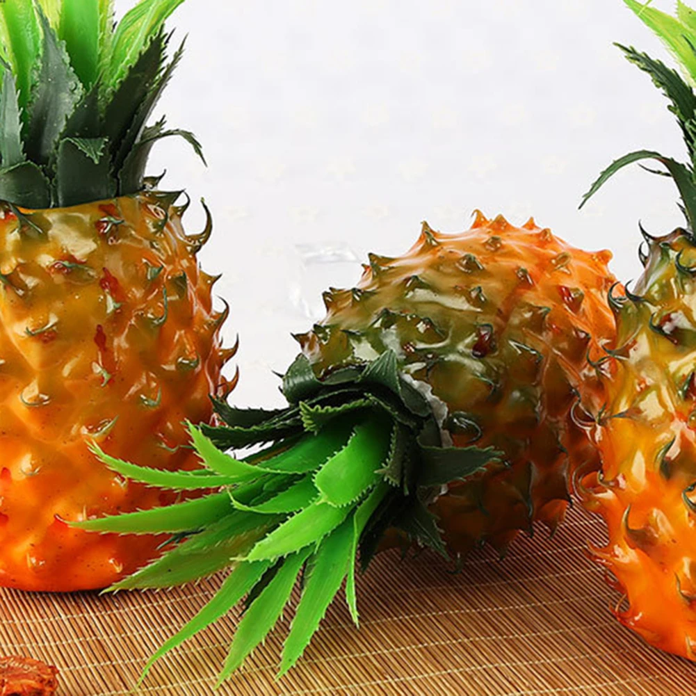 

Home Furnishing Artificial Fake Simulation Pineapple Plastic Decorative Fruit For DIY Wedding Simulation Tree Decoration