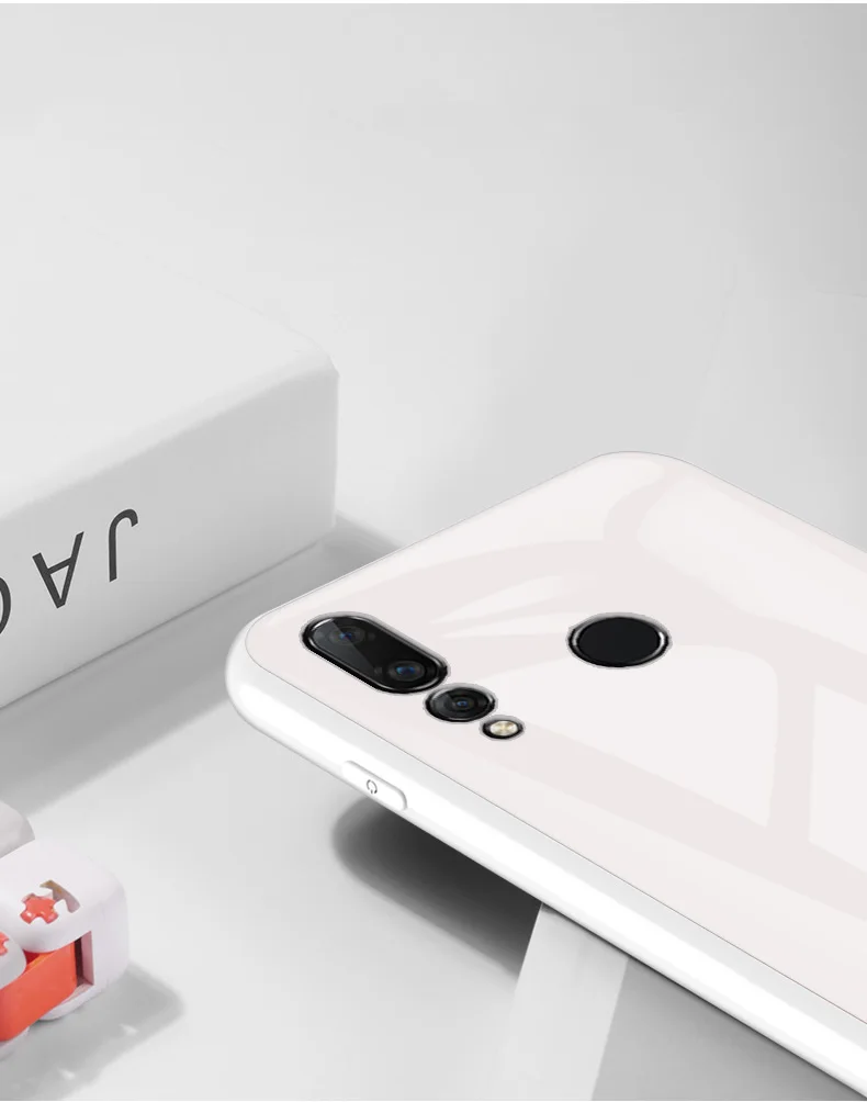 50 шт./партия Macaron glass + TPU высококачественный чехол для huawei Nova 3 3i 4 Enjoy 9 plus Корпус