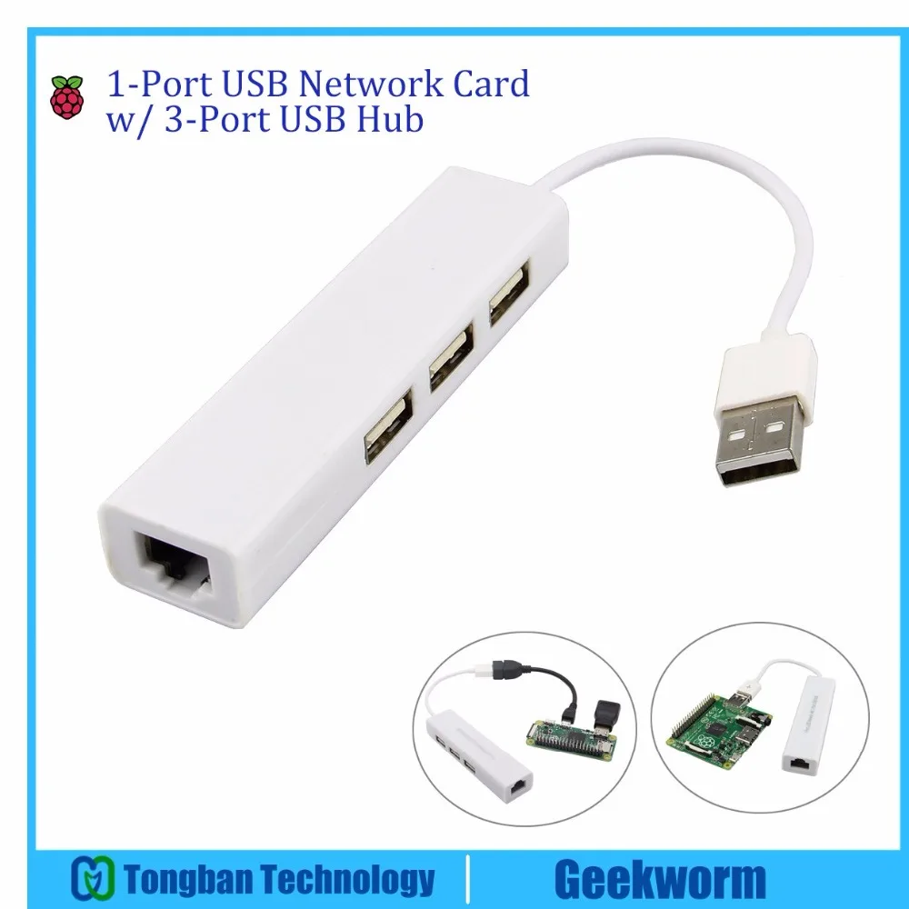 Buy Raspberry Pi Zero 1 Port USB Network Card w/ 3 Port USB Hub Compatible w