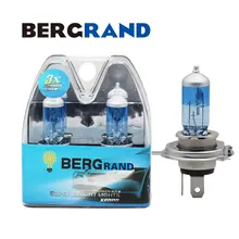 2 шт. автомобиль галогенная лампа ксеноновая лампа светильник лампы высокого низкого луча H4 12V 60/55W P43t ксенон обновления 9003 Two Tone 4300K& 4000 к светодиодный налобный фонарь