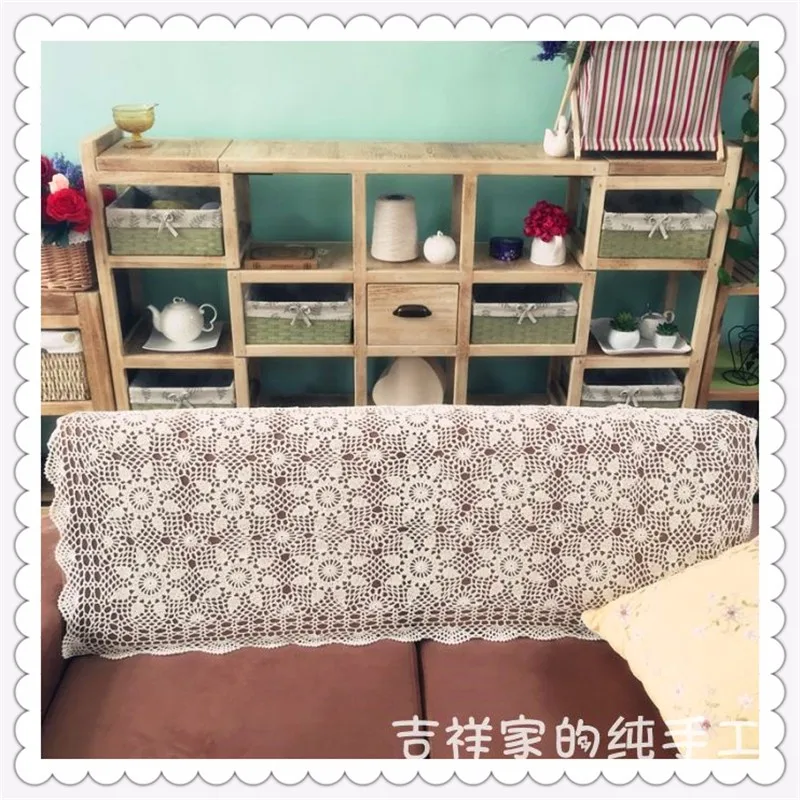 Европейская мода натурального хлопка крючком диван покрытие как спинка полотенце для дивана украшения из Китая для продажи