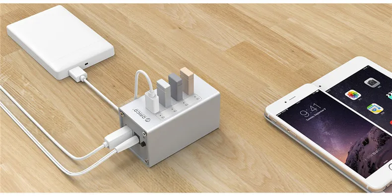 Alumínio de Alta Hub com Porta de Alimentação Orico Velocidade Hub Múltipla Porta Usb3.0 Computador Universal Um-para-quatro Adaptador A3h4 Usb 3.0 2 3.0 hub usb múltipla porta usb3.0 hub