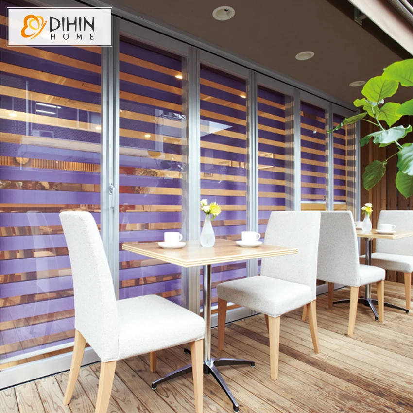 

DIHIN HOME Curtains New Arrival Thickening Roller Shutter Double Layer Shade Blinds The Finished Curtain free Shipping
