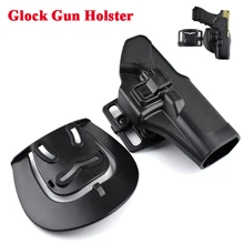 2016 Hot Selling Blackhawk CQC Belt Holster Glock 17 19 22 Tactical Holster Black Military Airsoft Hunting Belt Holster