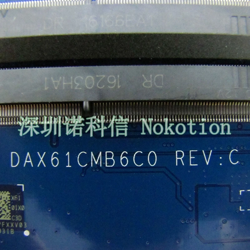 NOKOTION DAX61CMB6C0 материнская плата для ноутбука HP Probook 440 446 G3 14 дюймов SR2EY i5 6200U Intel GMA HD 520