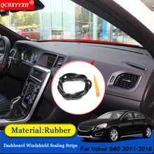 Авто-Стайлинг анти-звуконепроницаемые не пропускающие шума Пылезащитная крышка приборной панели автомобиля лобового стекла автомобиля уплотнительные ленты Авто аксессуары для Volvo S60 V60 2011