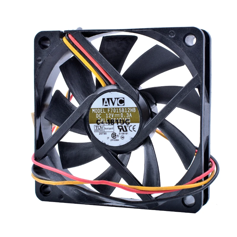التبريد الثورة F7015B12HB DC 12 V 0.3A 7 سنتيمتر 7015 70 مللي متر مروحة الكمبيوتر وحدة المعالجة المركزية مسند تبريد للاب توب مدمج به مكبر صوت مروحة