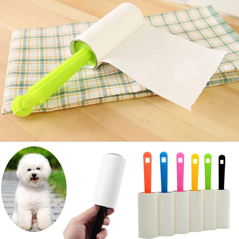 JX-LCLYL Pet Cat Dog Lint Hair роликовый очиститель clothing Sticky Dust щетка для перхоти Cleaner | Дом и