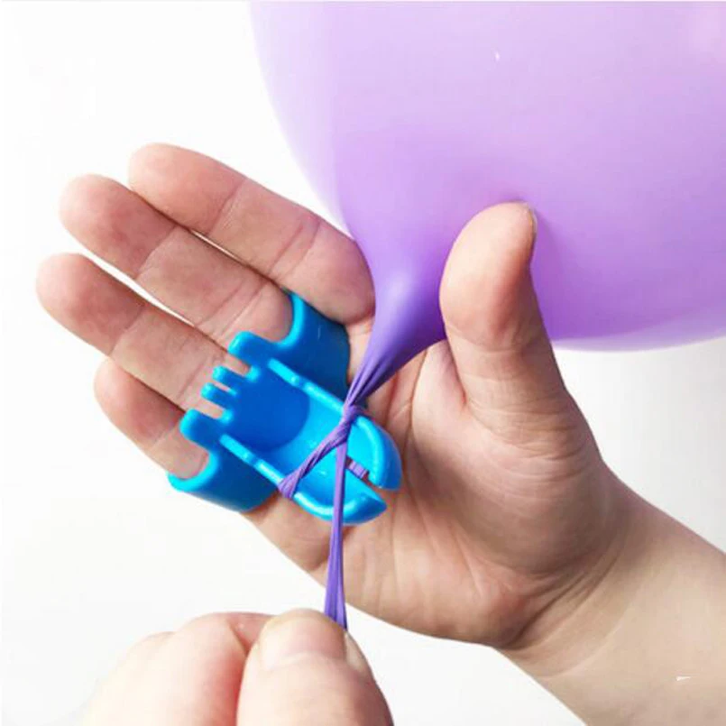 

1Pcs High quality Balloon knotter latex balloon fastener easily knot wedding party balloon accessories Color random